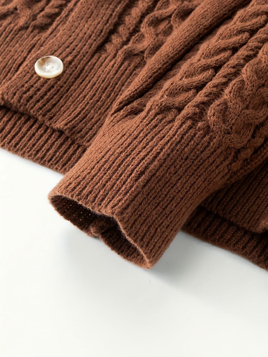 Men’s Textured Button-Front Cardigan