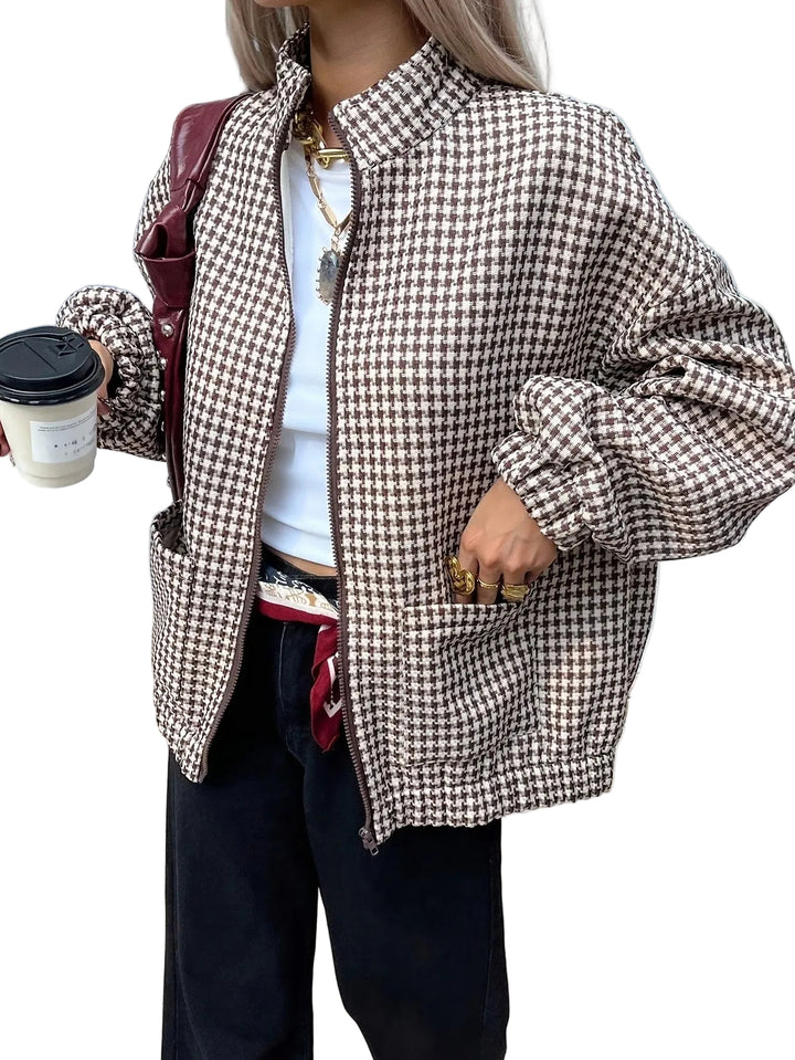 Women’s Patterned Waist-Length Jacket