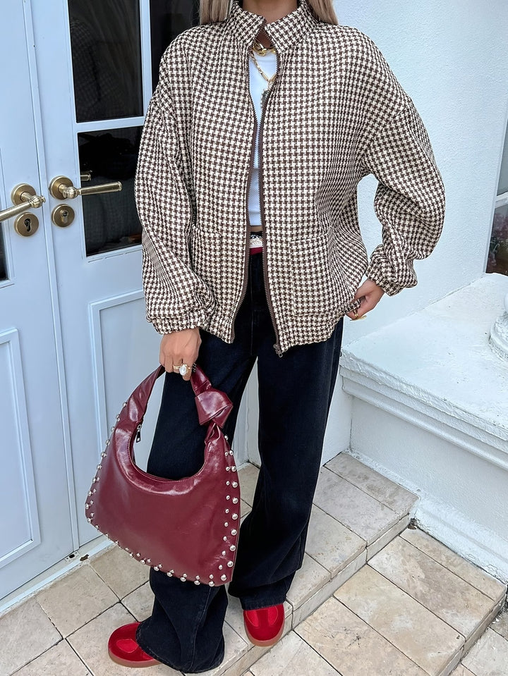 Women’s Patterned Waist-Length Jacket