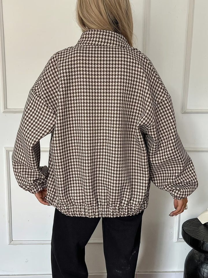 Women’s Patterned Waist-Length Jacket